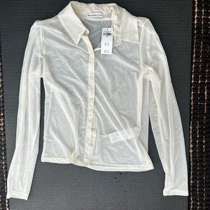A&F Sheer Button Down